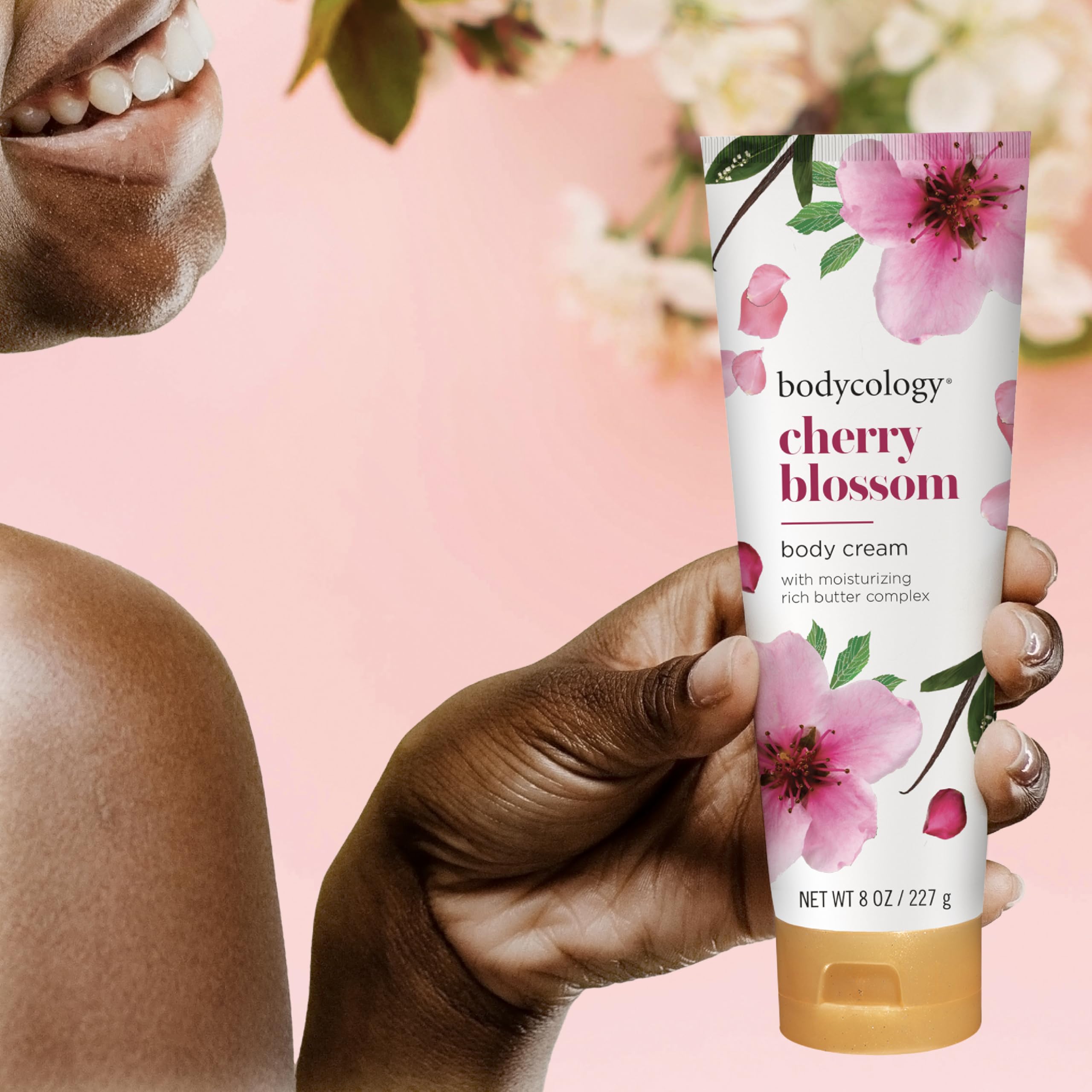 Bodycology Shea Butter Body Cream, Cherry Blossom, 8 oz